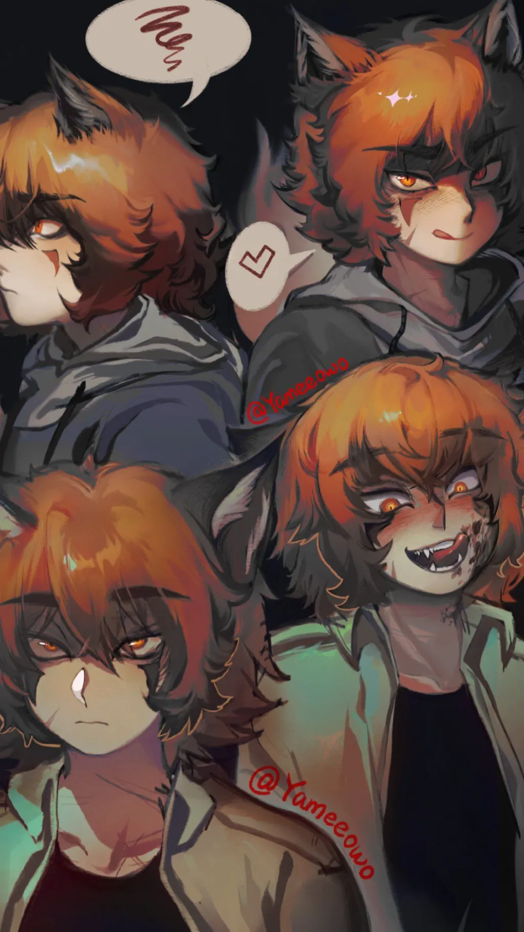 ai character: Ren hana background