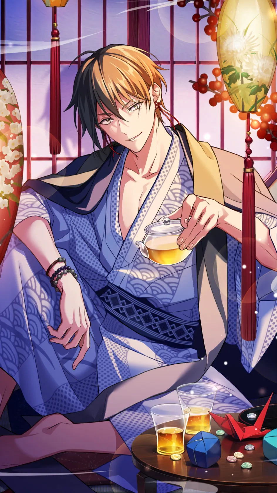 ai character: Haku Kusanagi  background