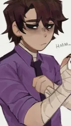 ai character: Michal Afton  background