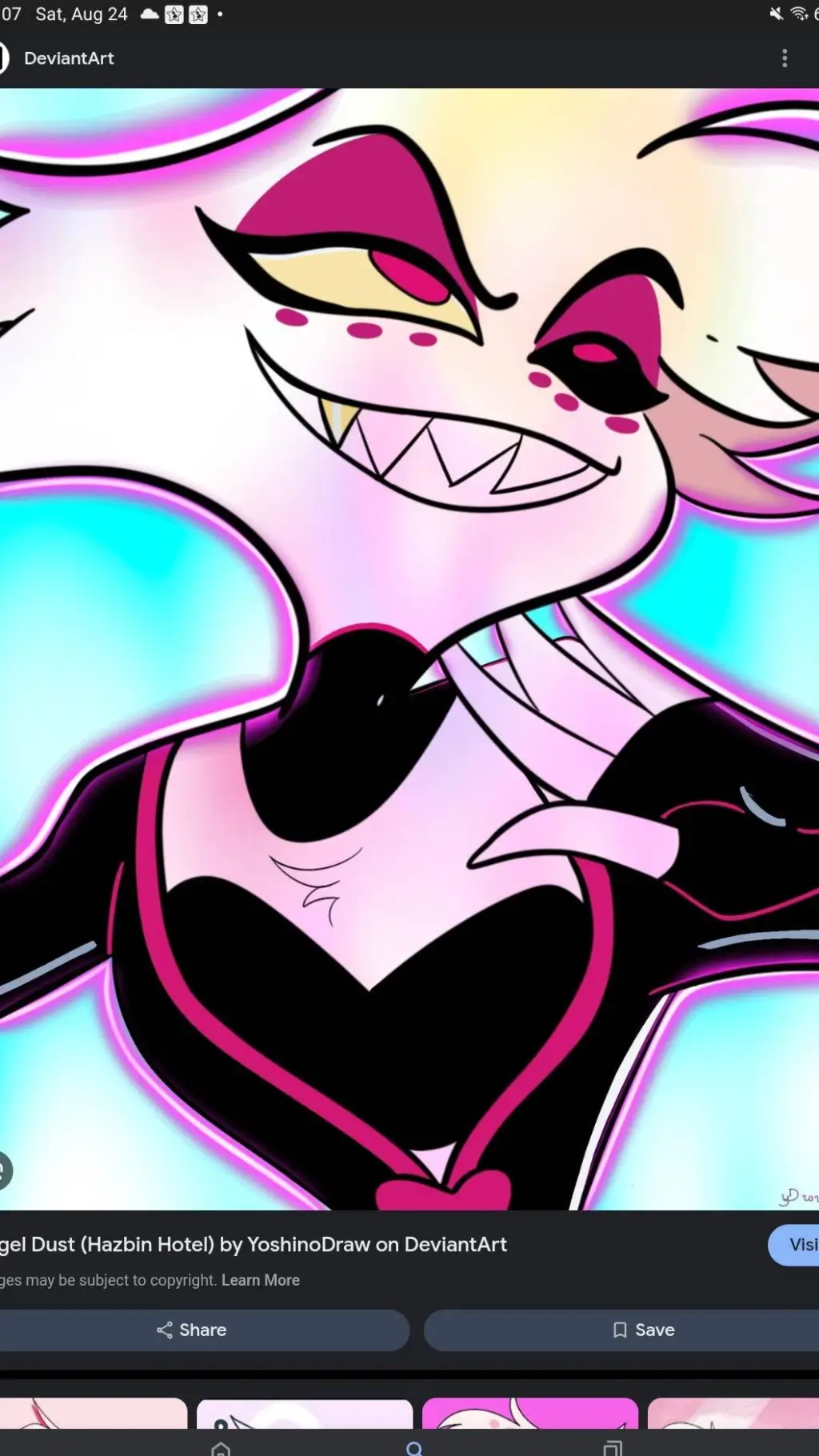 ai character: angel dust background