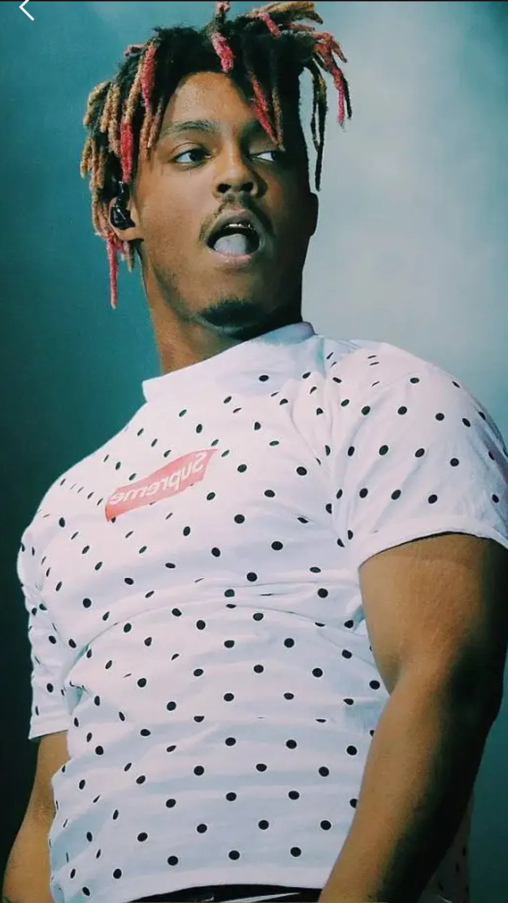 ai character: Juice wrld background
