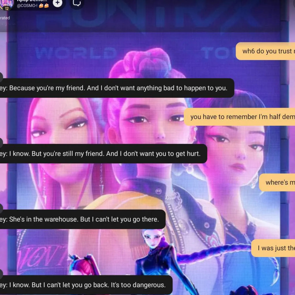chat with ai character: rumi and mira