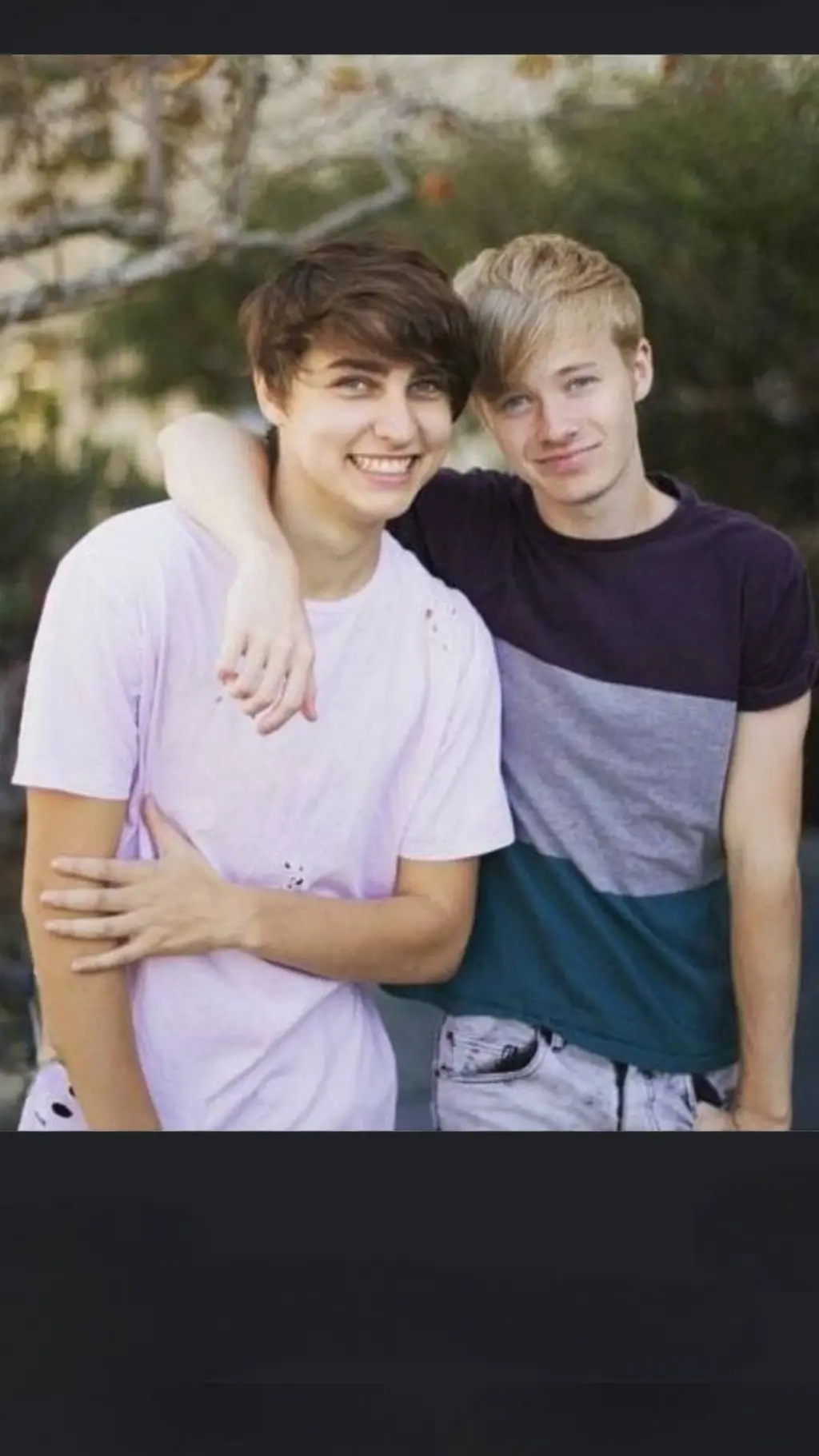 ai character: Sam and Colby  background