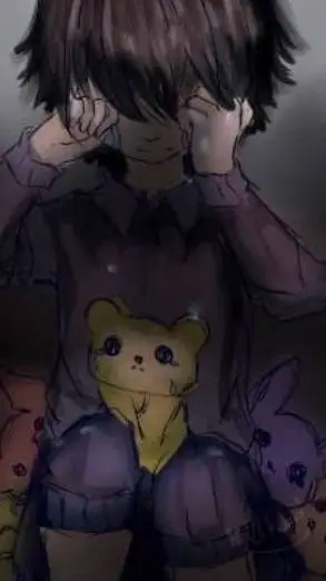 ai character: The scary night background