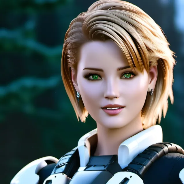 chat with ai character: female Robocop  