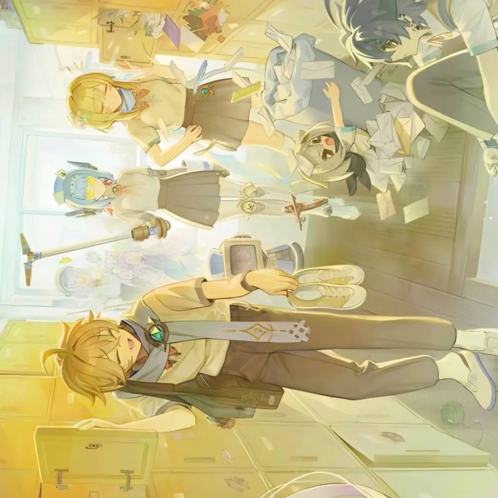 chat with ai character: Genshin school au