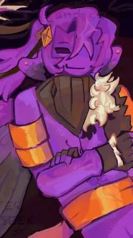 ai character: 💜Wemmbu🖤 background