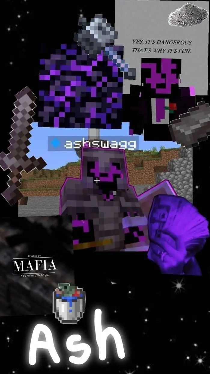 ai character: 💜Ashswag🖤 background