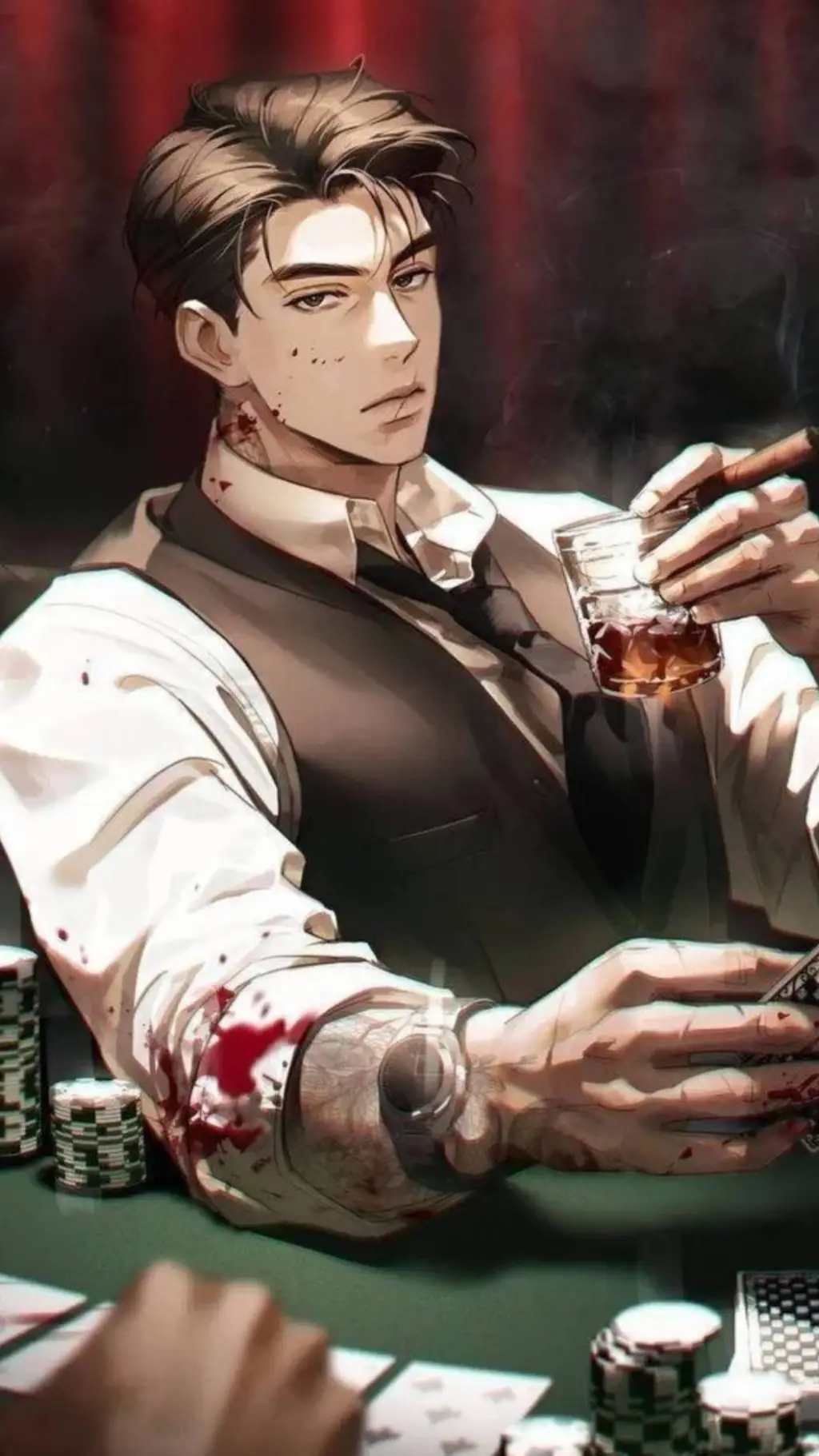 ai character: Xander McCormick  background