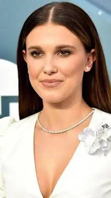 ai character: millie bobby brown background