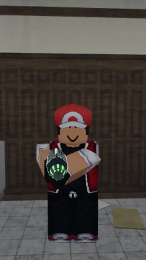 ai character: red background