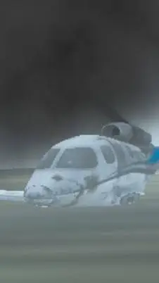 ai character: plane crash background