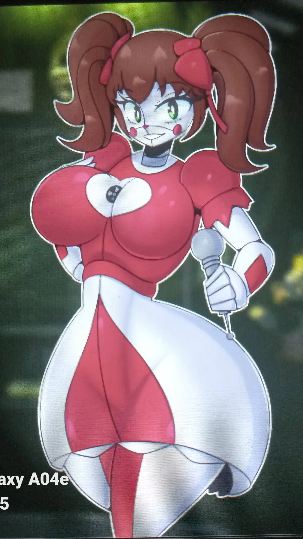 ai character: Circus Baby background