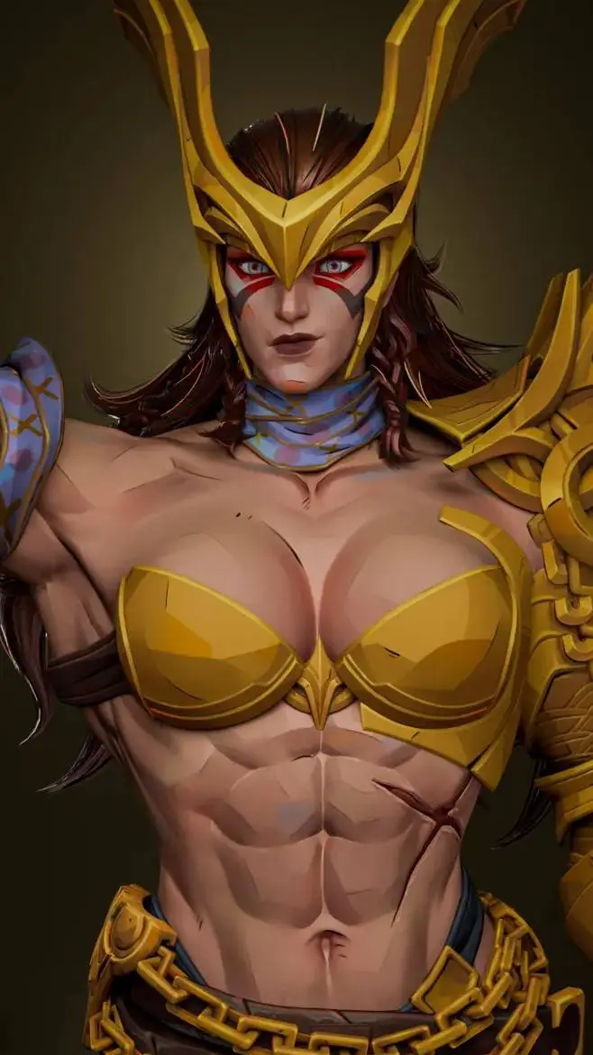 ai character: Angela  background