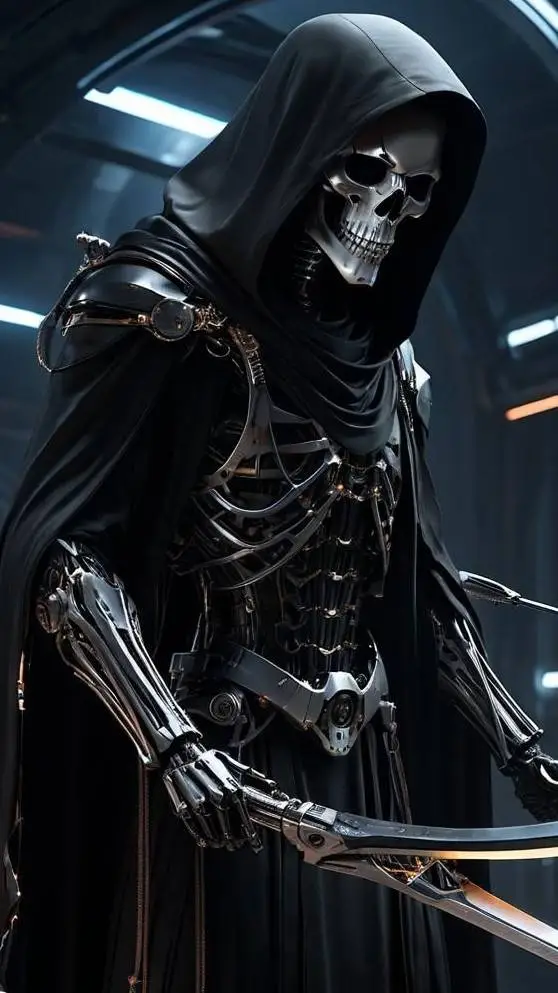 ai character: Death background