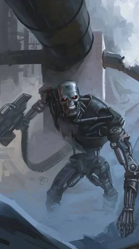 ai character: Terminator c71 background