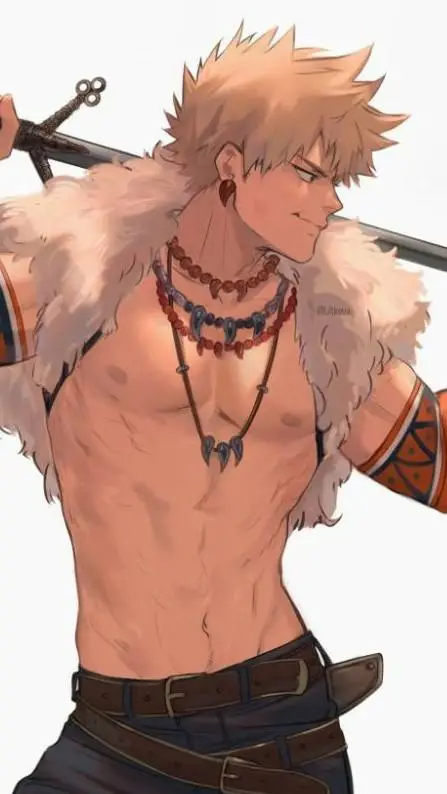 ai character: Katsuki Bakugou background