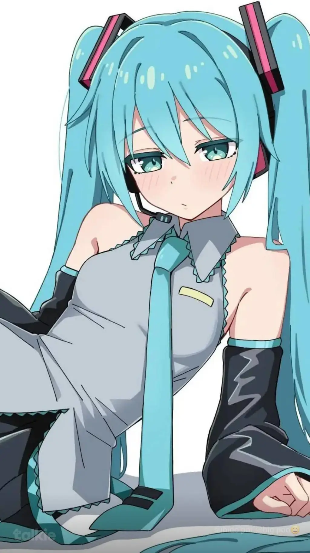 ai character: hatsune miku background