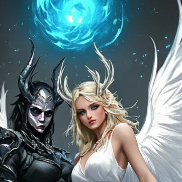 chat with ai character: DEMONS vs ANGELS