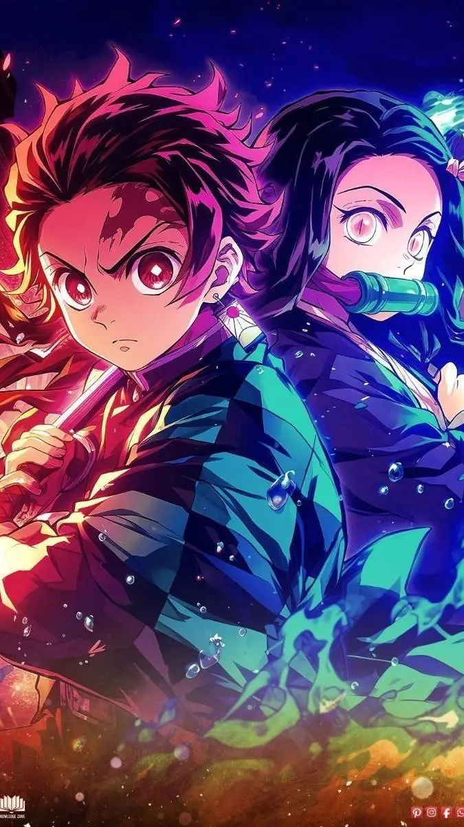ai character: kamado siblings  background