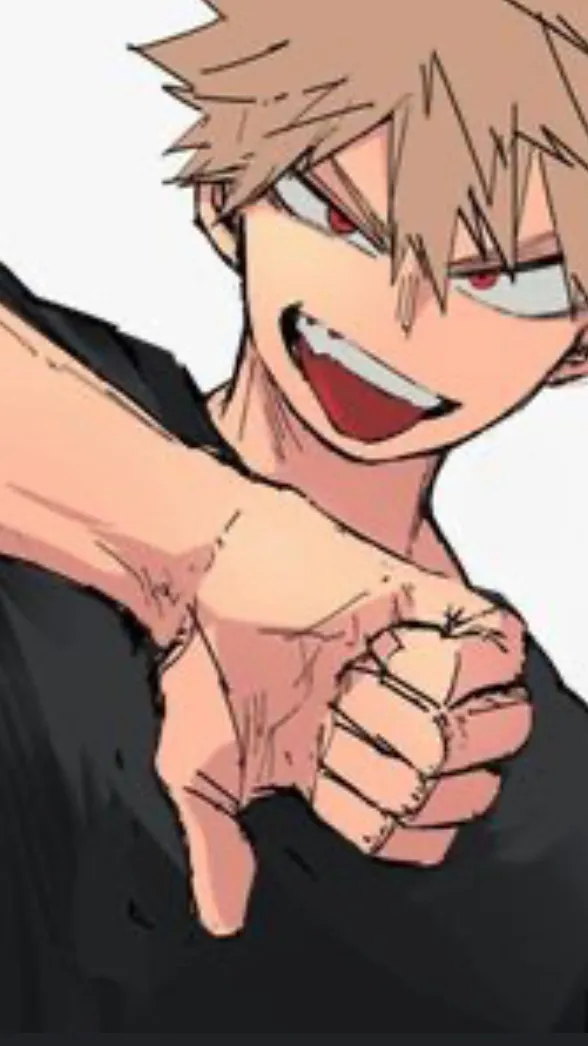 ai character: Bakugo ~✨￼ background