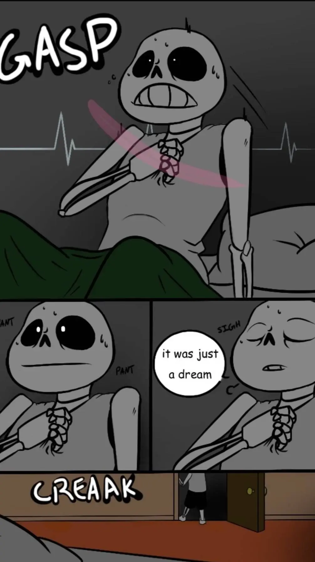 ai character: Sans' Nightmare background