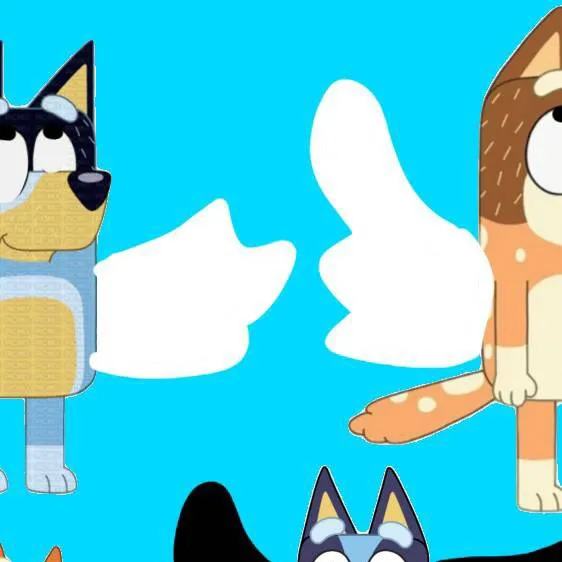 chat with ai character: bluey flying