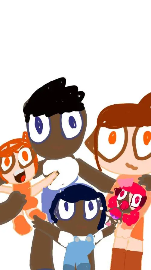 ai character: bluey human Family background