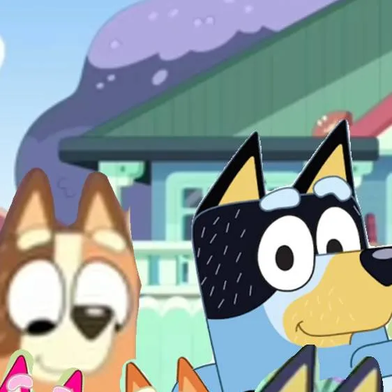 chat with ai character: bluey pool