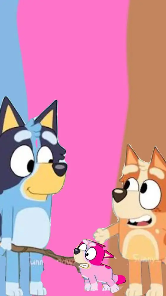 ai character: bluey time background