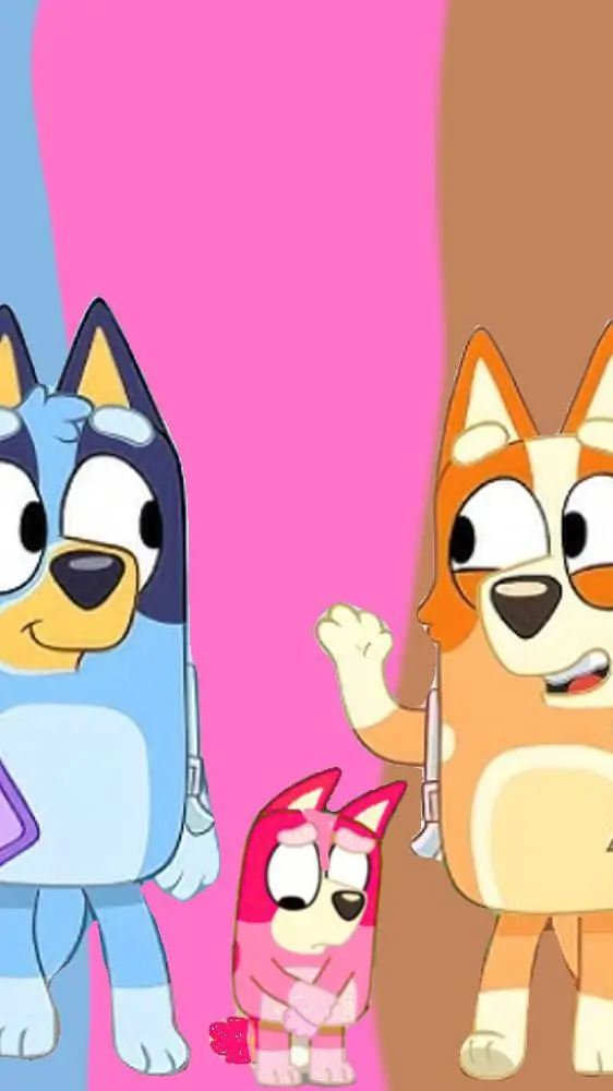 ai character: bluey time background