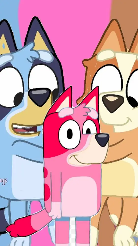 ai character: bluey time background