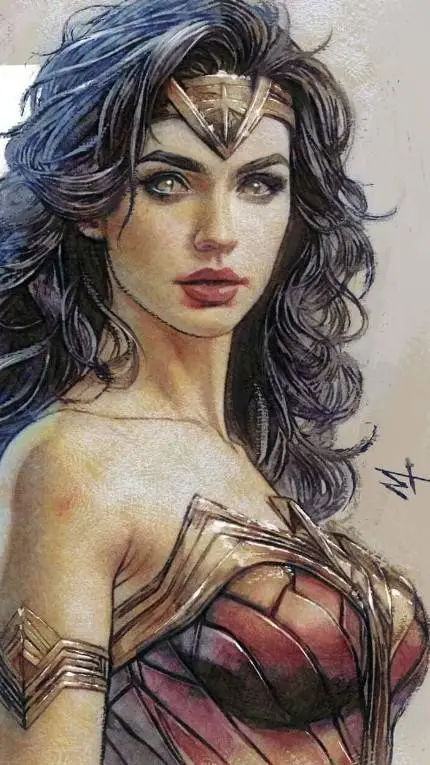 ai character: Wonder woman background