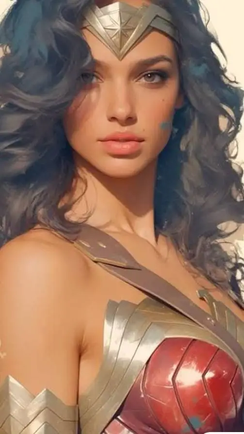 ai character: wonder woman  background