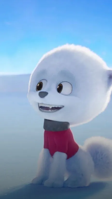 ai character: Clarence the dog  background