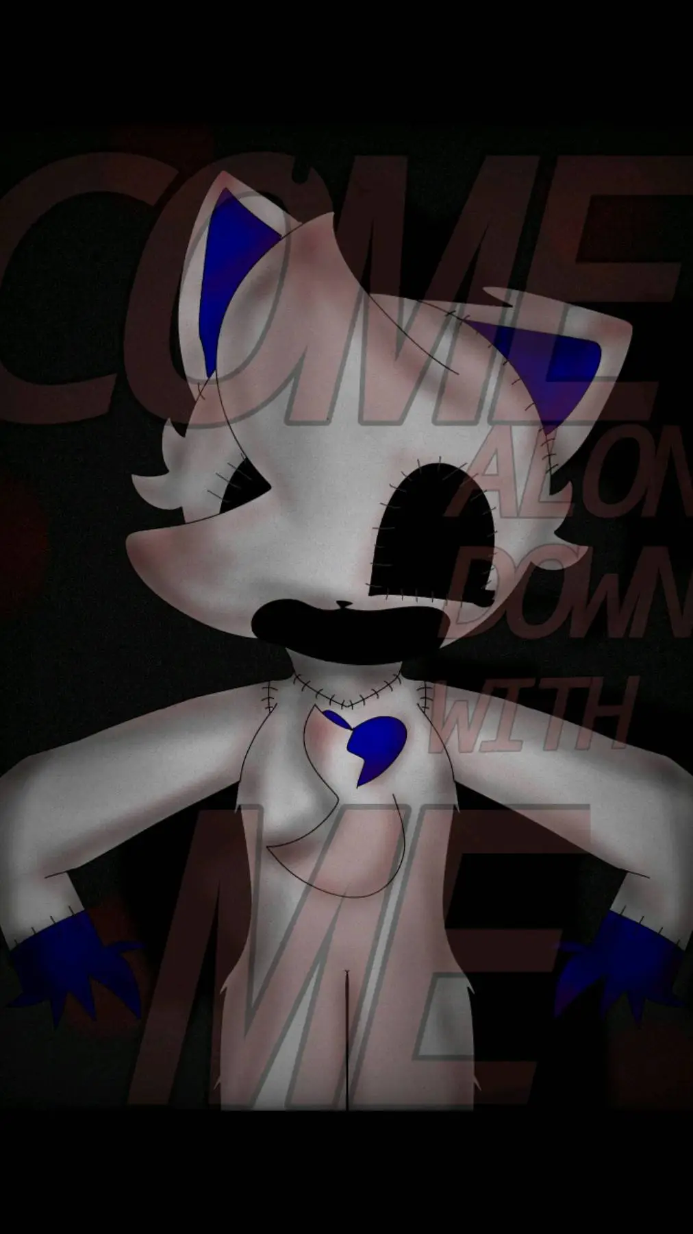 ai character: Frowny kitty background