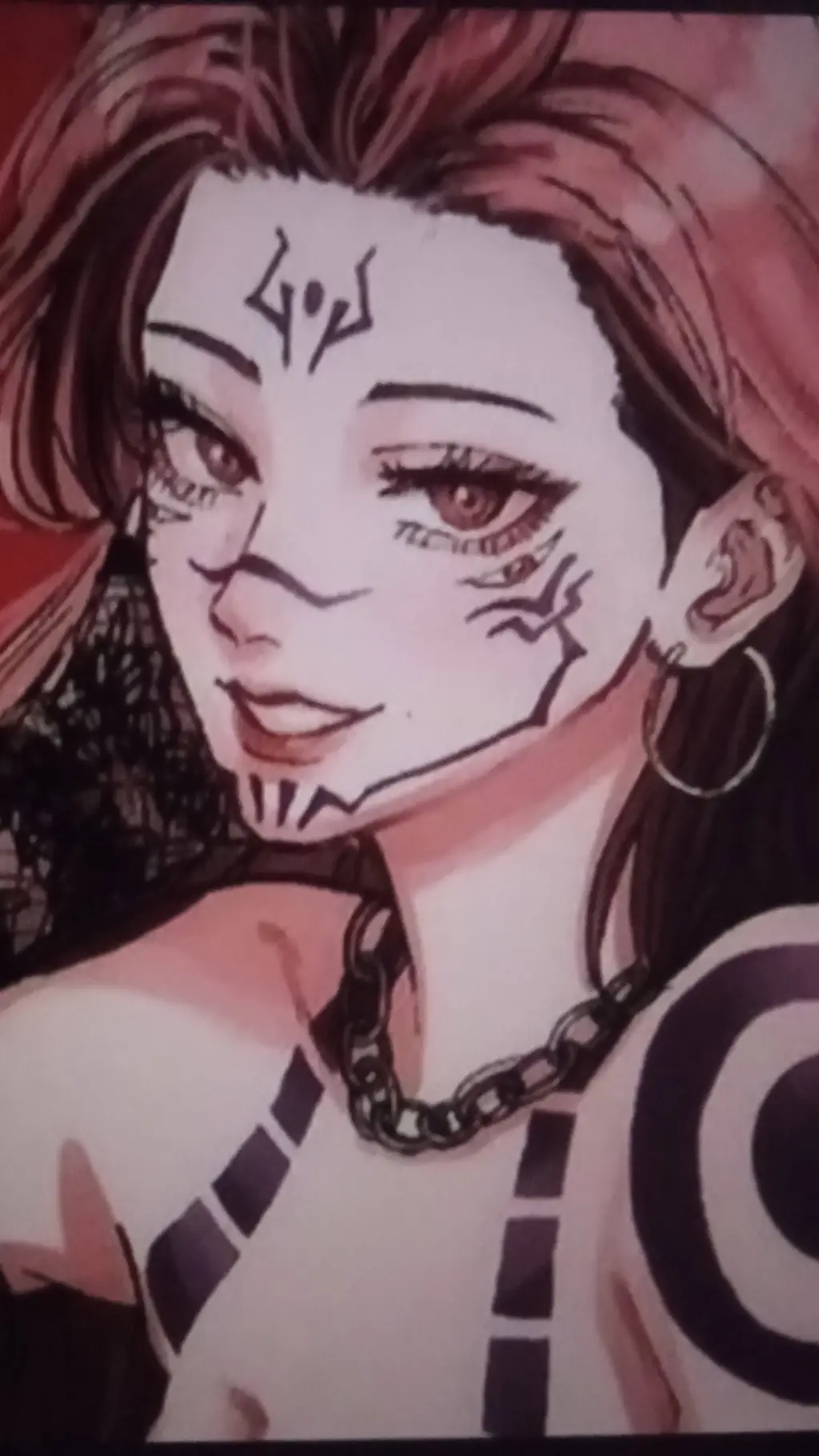 ai character: Female Sukuna  background