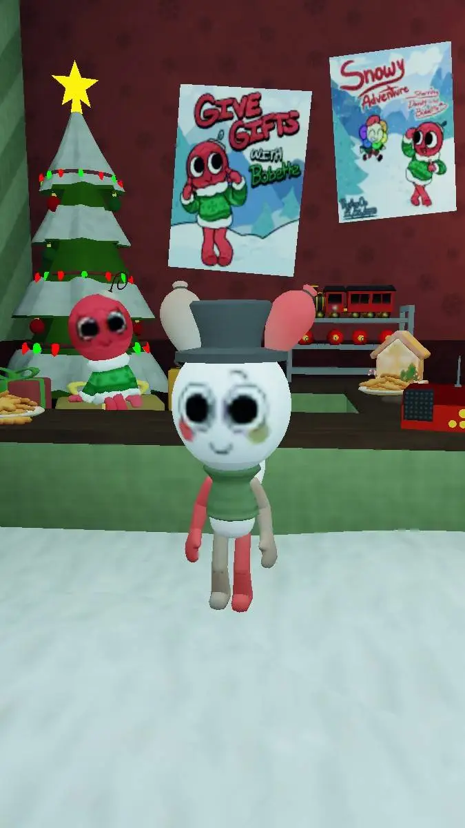 ai character: Xmas Looey!  background
