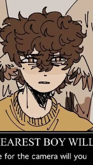 ai character: William gold background