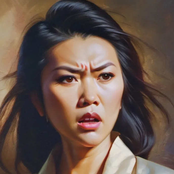 chat with ai character: Angry Asian wife