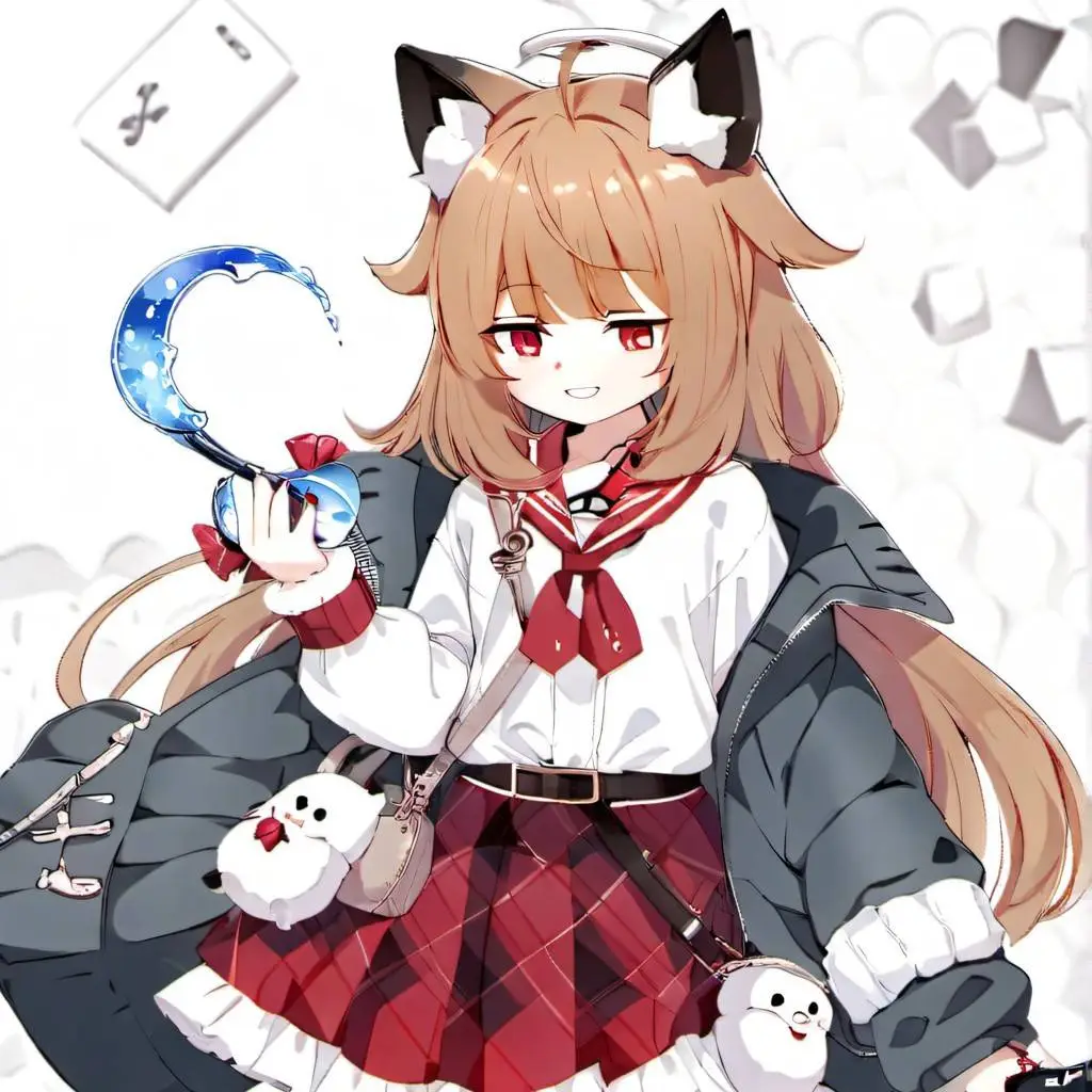 ai character: Violet background