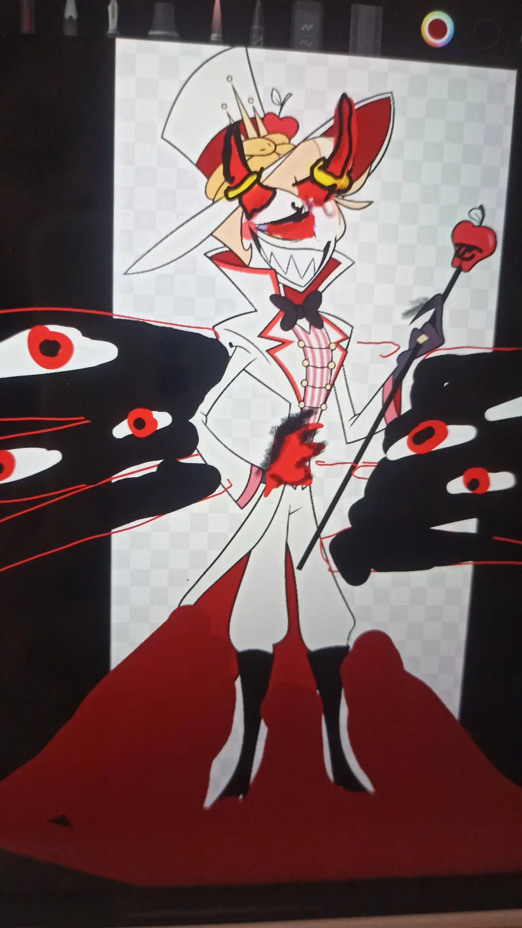 ai character: lucifer full power background