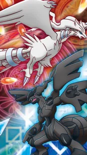 ai character: Reshiram/zekrom background