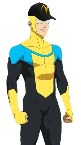 ai character: McDonald's Mark background