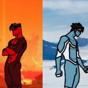 chat with ai character: Fire and Ice Mark