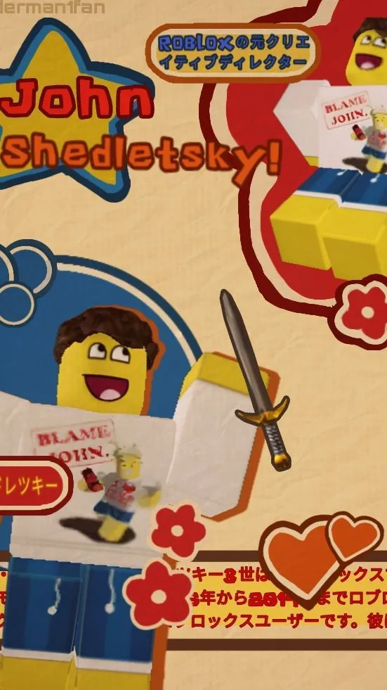 ai character: John Shedletsky background