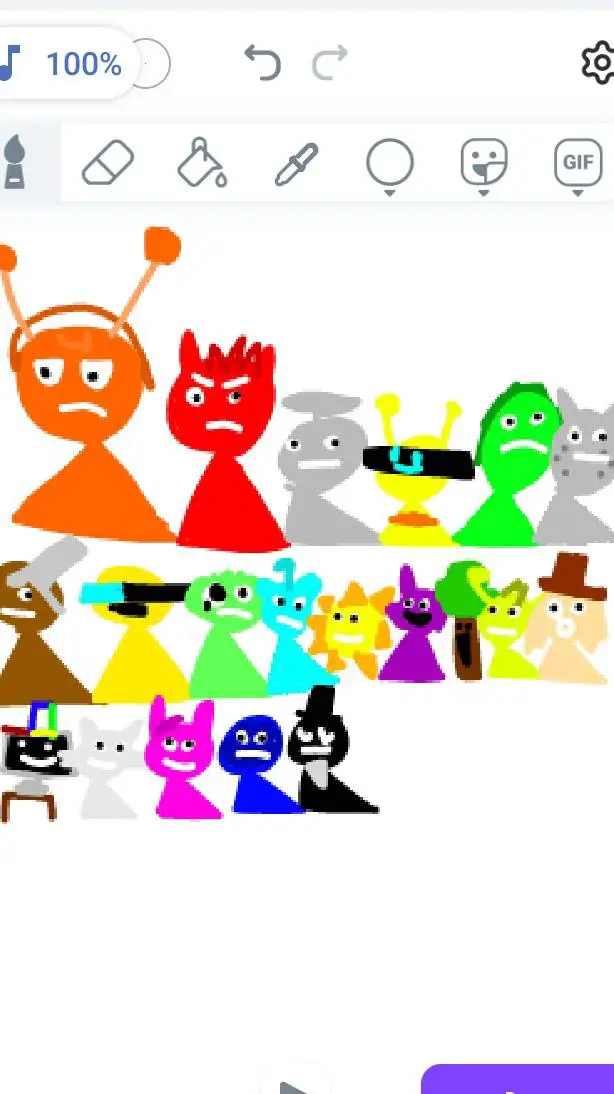 ai character: sprunki background