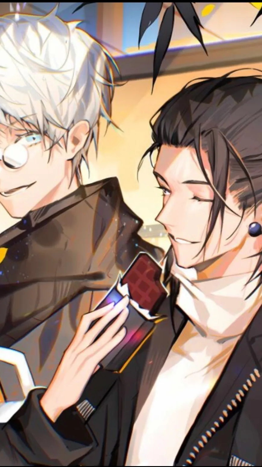 ai character: Gojo x geto background