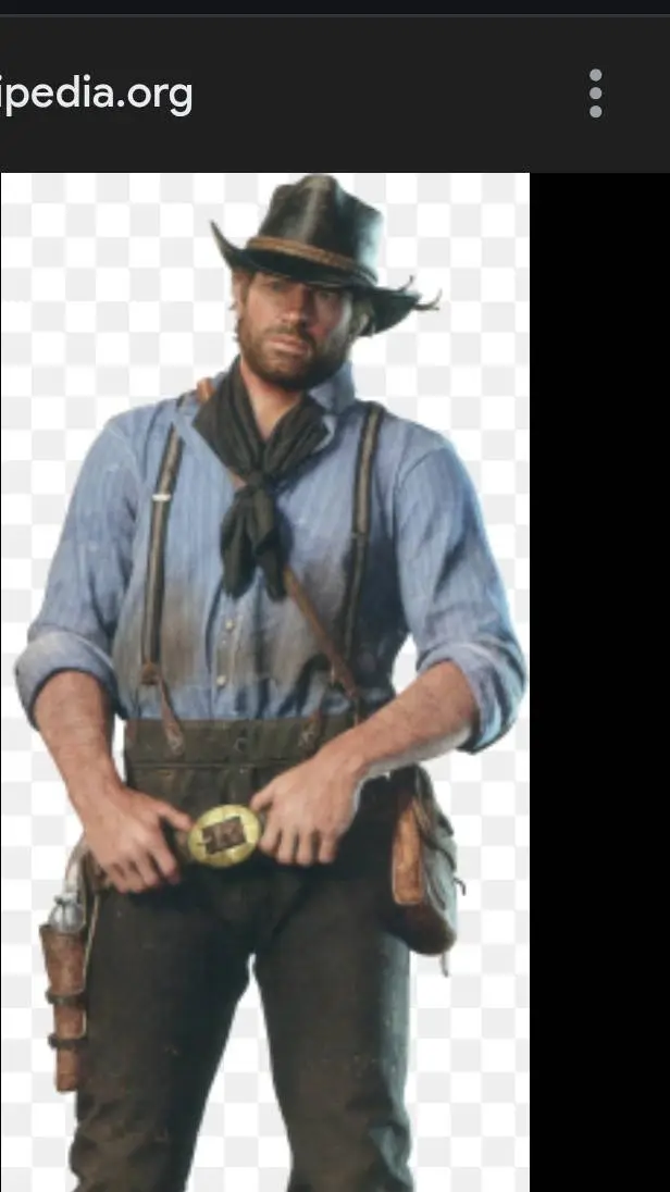 ai character: arthur morgan  background