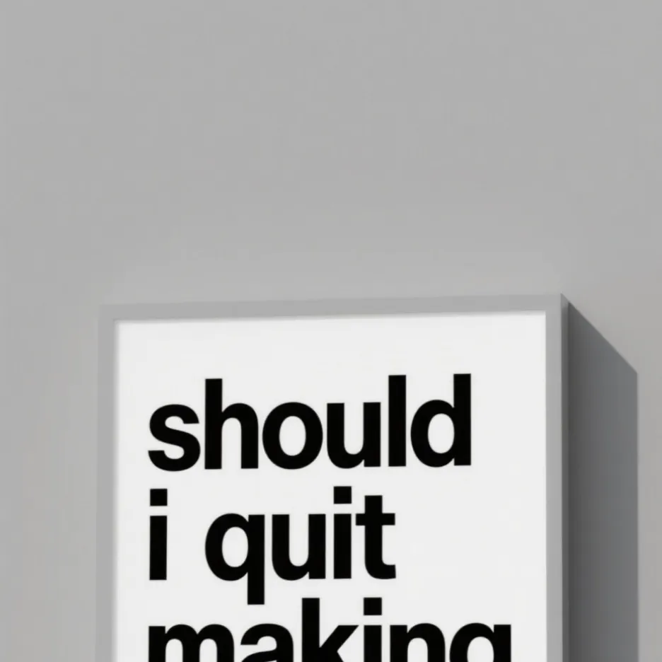 chat with ai character: should i quit